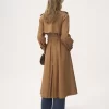 Long trench coat in cotton gabardine Long trench coat in cotton gabardine