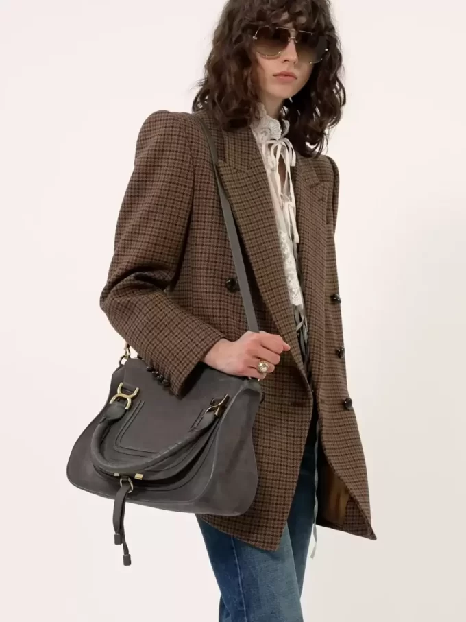 Marcie bag in suede leather