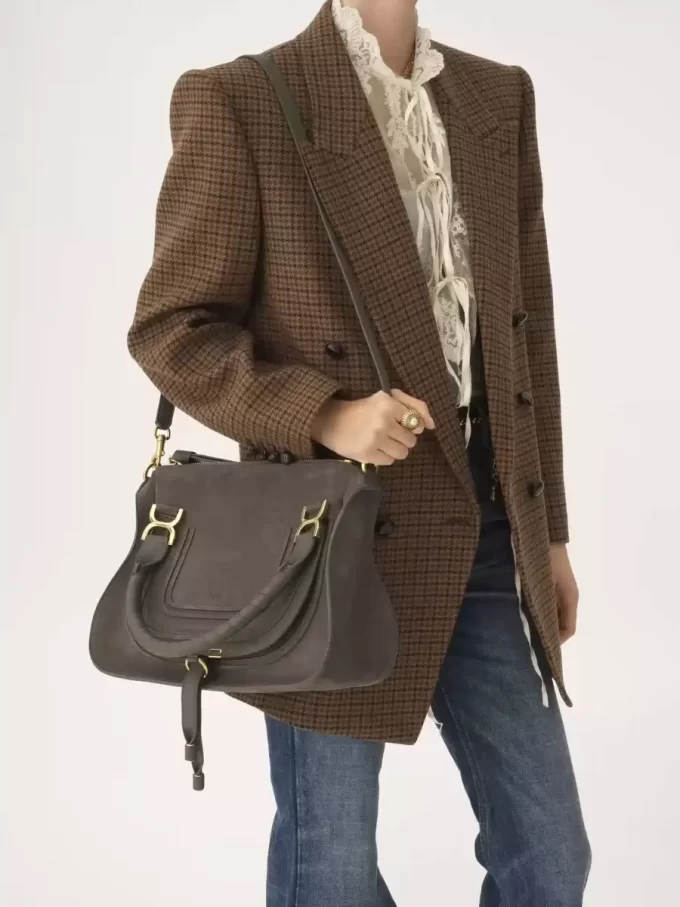 Marcie bag in suede leather