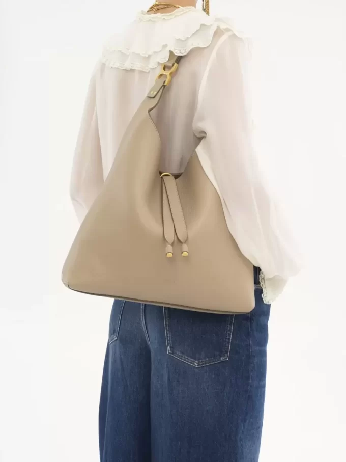 Marcie hobo bag in grained leather Marcie hobo bag in grained leather