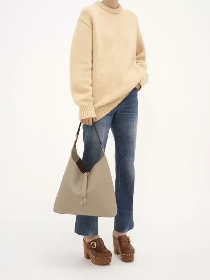 Marcie hobo bag in grained leather Marcie hobo bag in grained leather