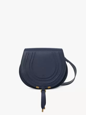 Marcie saddle bag in grained leather