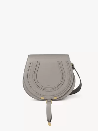 Marcie saddle bag in grained leather