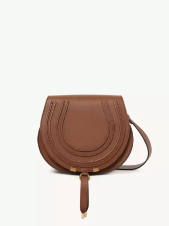 Marcie saddle bag in grained leather