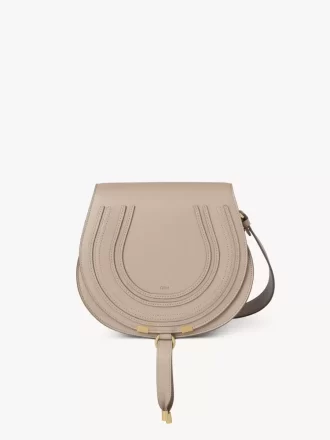 Marcie saddle bag in grained leather