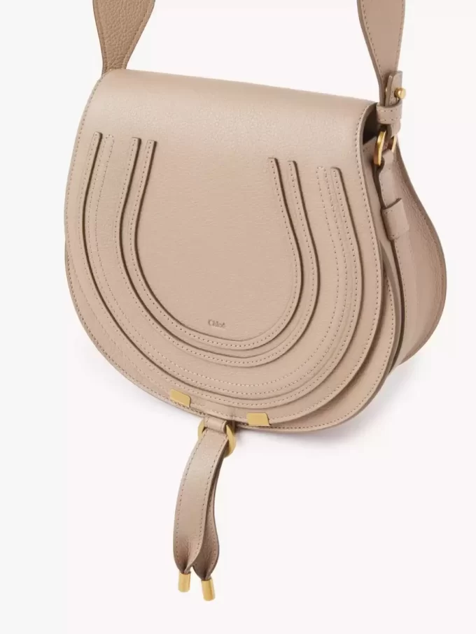 Marcie saddle bag in grained leather Marcie saddle bag in grained leather
