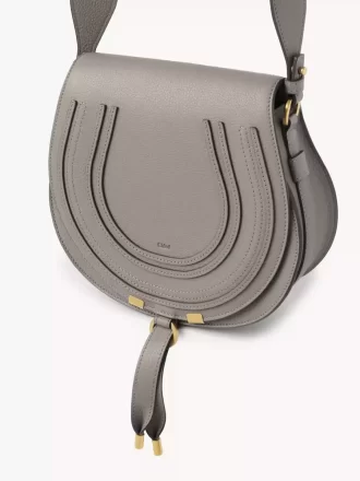 Marcie saddle bag in grained leather