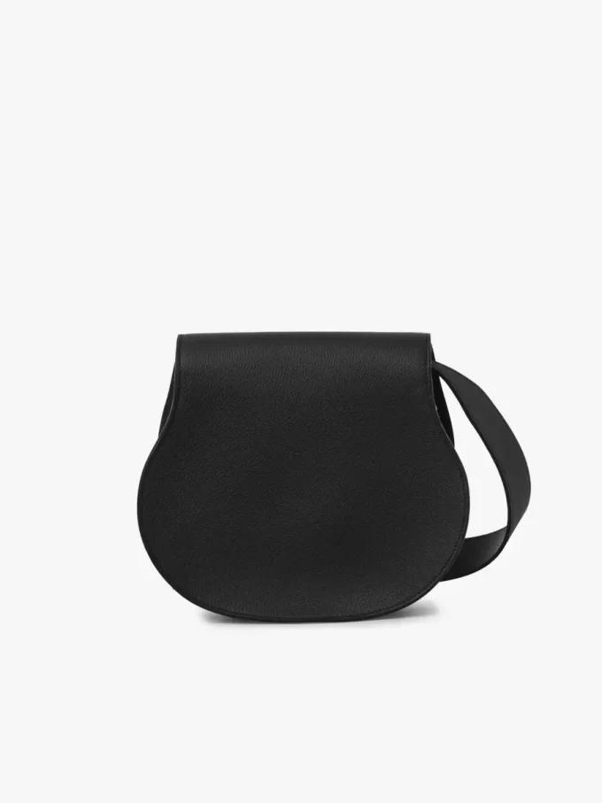 Marcie saddle bag in grained leather