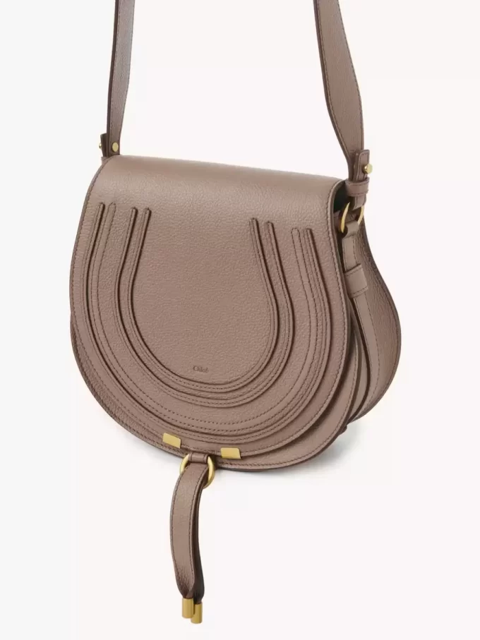 Marcie saddle bag in grained leather Marcie saddle bag in grained leather
