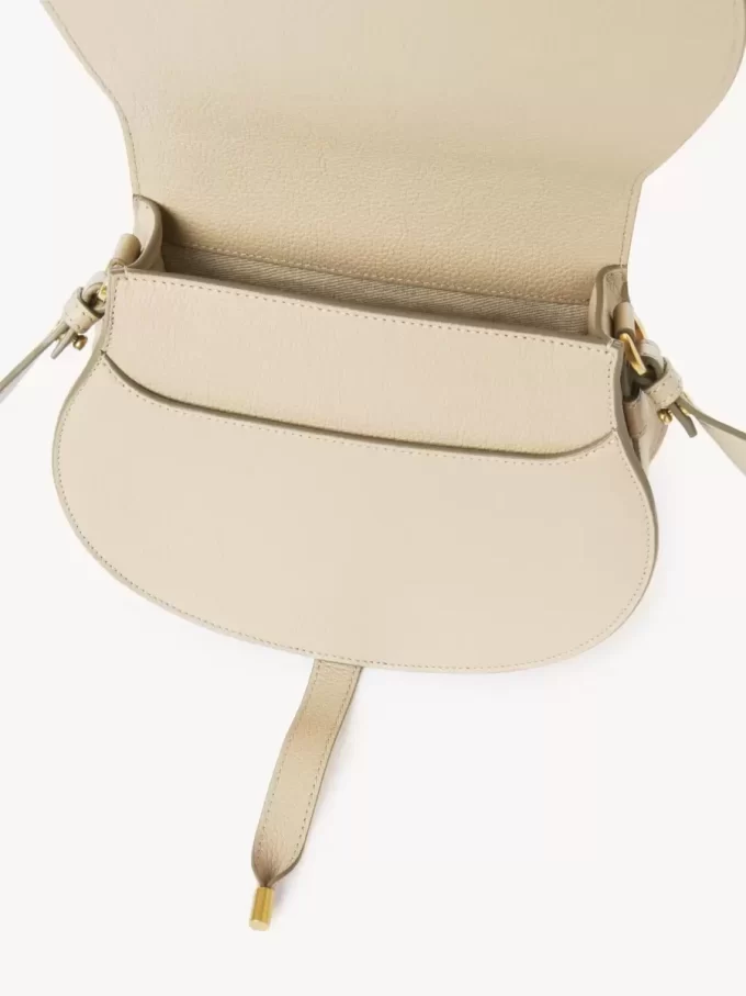 Marcie saddle bag in grained leather