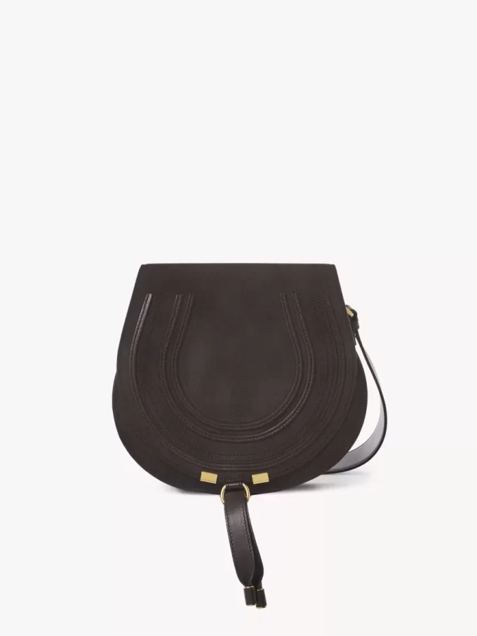 Marcie saddle bag in suede leather Marcie saddle bag in suede leather