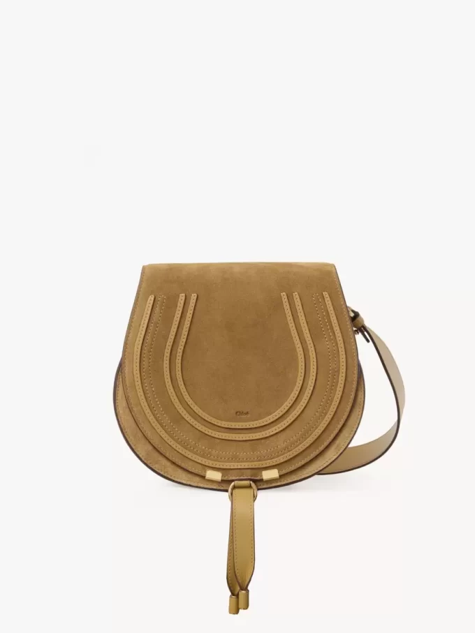 Marcie saddle bag in suede leather Marcie saddle bag in suede leather