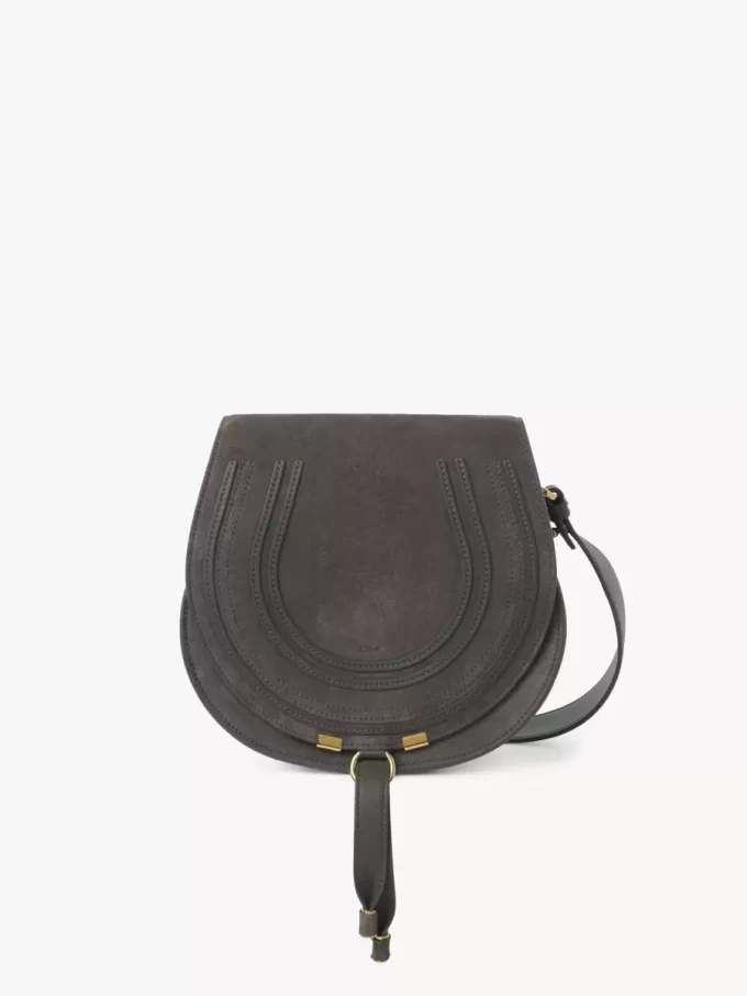 Marcie saddle bag in suede leather Marcie saddle bag in suede leather