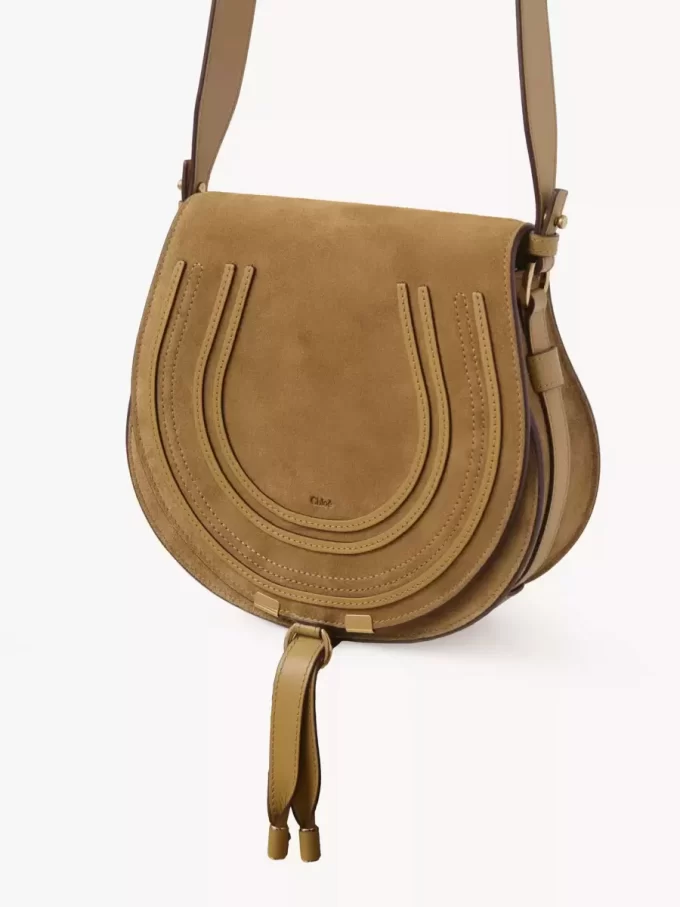 Marcie saddle bag in suede leather Marcie saddle bag in suede leather