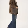 Marcie saddle bag in suede leather Marcie saddle bag in suede leather