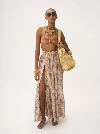 Metal-detail bikini top