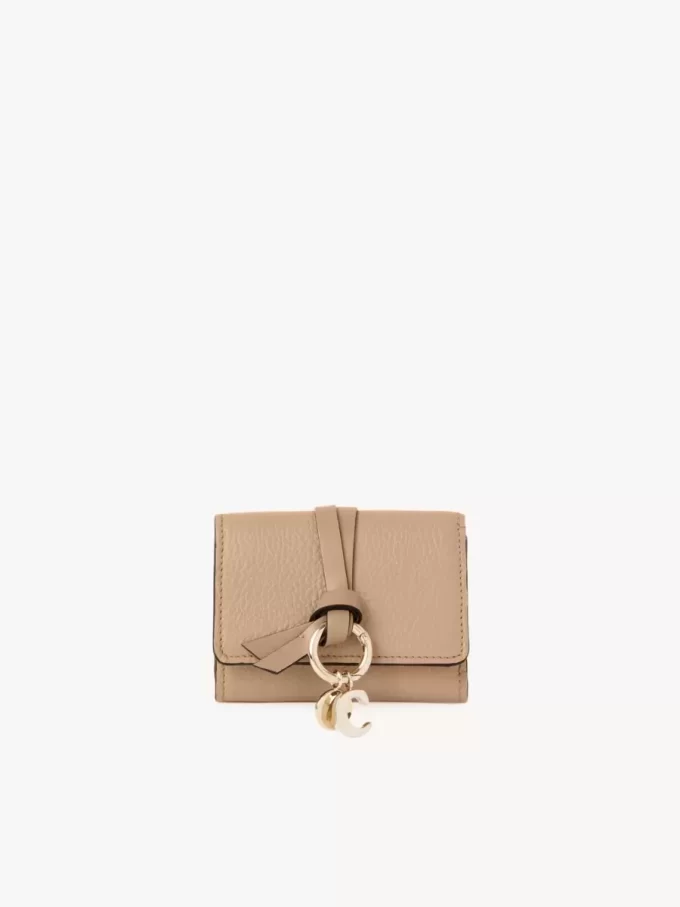 Mini Alphabet tri-fold in grained leather Mini Alphabet tri-fold in grained leather