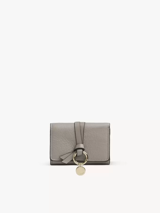 Mini Alphabet tri-fold in grained leather Mini Alphabet tri-fold in grained leather