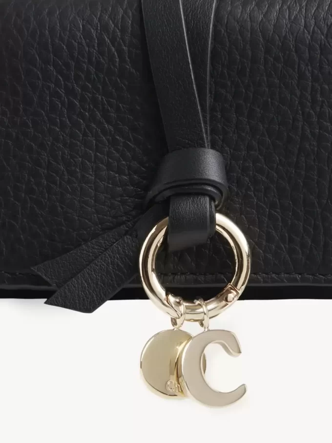 Mini Alphabet tri-fold in grained leather Mini Alphabet tri-fold in grained leather