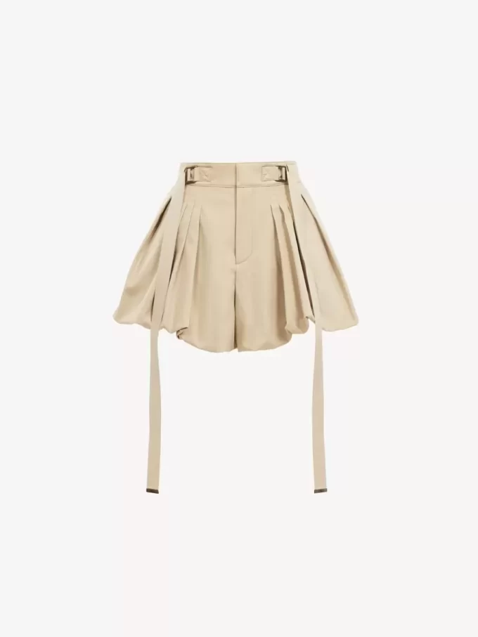 Mini balloon shorts in cotton gabardine Mini balloon shorts in cotton gabardine