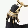 Mini Beaded Bracelet Hobo bag in suede leather Mini Beaded Bracelet Hobo bag in suede leather