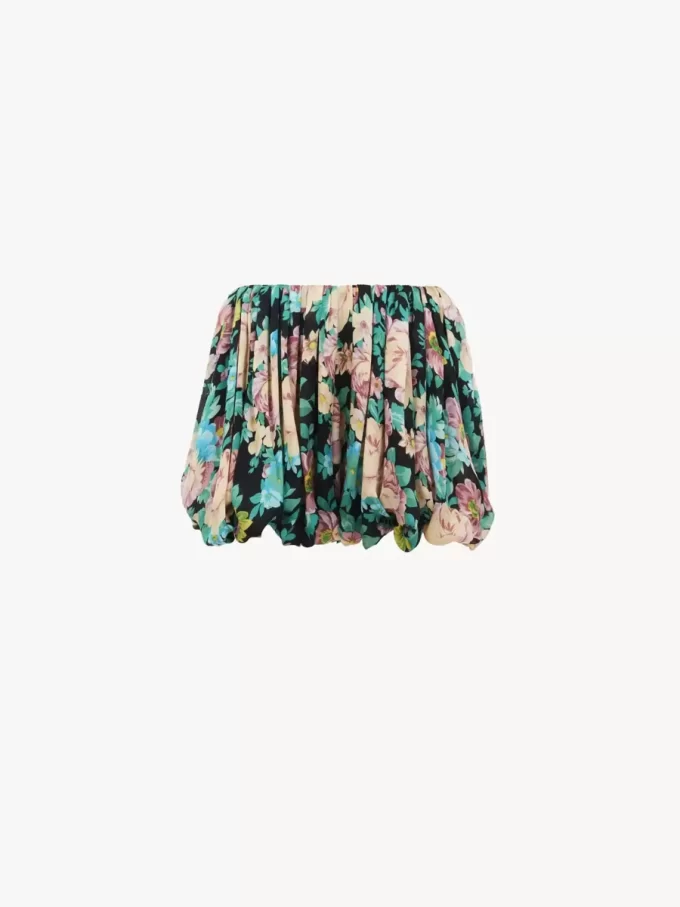 Mini bloomer shorts in silk charmeuse Mini bloomer shorts in silk charmeuse