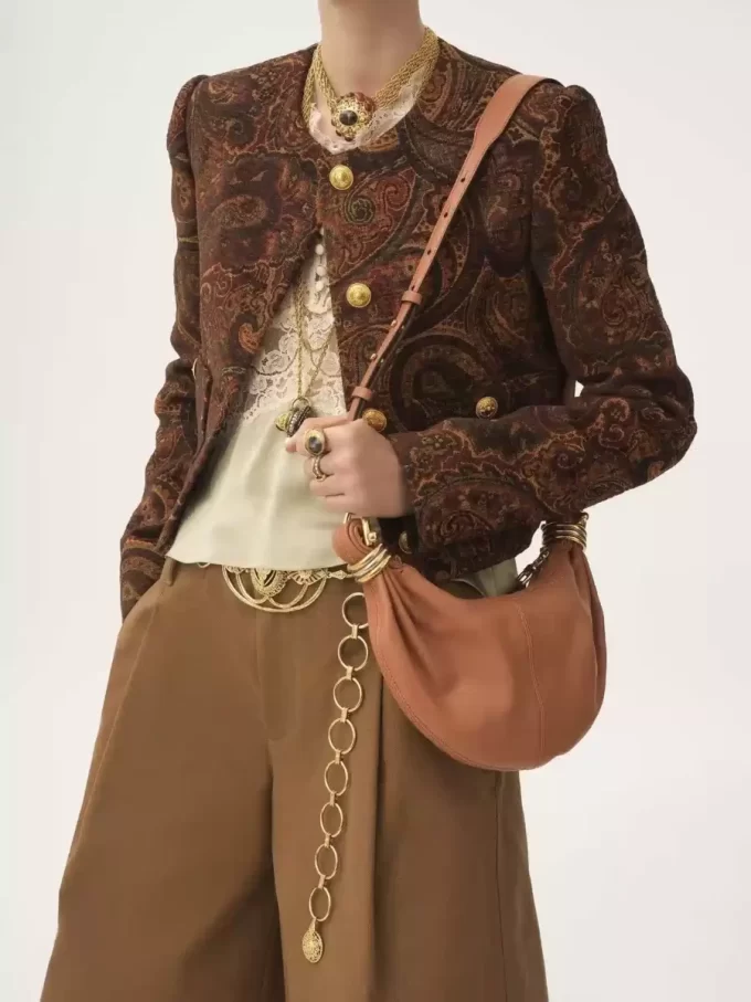 Mini Bracelet Hobo bag in grained leather Mini Bracelet Hobo bag in grained leather