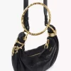 Mini Bracelet Hobo bag in grained leather Mini Bracelet Hobo bag in grained leather