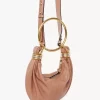 Mini Bracelet Hobo bag in grained leather Mini Bracelet Hobo bag in grained leather