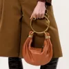 Mini Bracelet Hobo bag in grained leather Mini Bracelet Hobo bag in grained leather