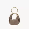 Mini Bracelet Hobo bag in suede leather Mini Bracelet Hobo bag in suede leather