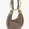 Mini Bracelet Hobo bag in suede leather Mini Bracelet Hobo bag in suede leather