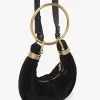 Mini Bracelet Hobo bag in suede leather Mini Bracelet Hobo bag in suede leather