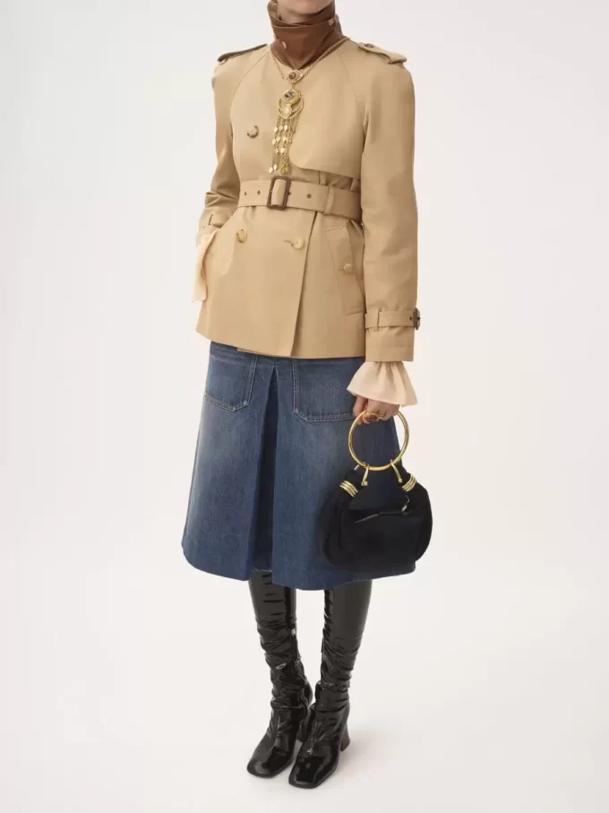 Mini Bracelet Hobo bag in suede leather Mini Bracelet Hobo bag in suede leather