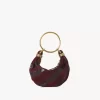 Mini Bracelet Hobo bag in suede leather & snakeskin Mini Bracelet Hobo bag in suede leather & snakeskin