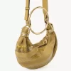 Mini Bracelet Hobo bag in suede leather & snakeskin Mini Bracelet Hobo bag in suede leather & snakeskin
