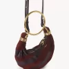 Mini Bracelet Hobo bag in suede leather & snakeskin Mini Bracelet Hobo bag in suede leather & snakeskin