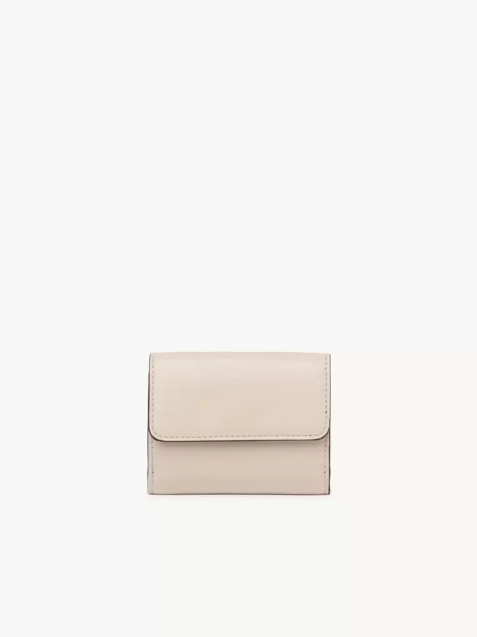 Mini Chloé Iconic tri-fold in shiny leather