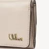 Mini Chloé Iconic tri-fold in shiny leather