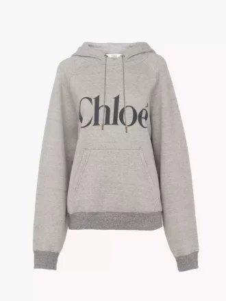 Oversized logo hoodie in a cotton fleece mix