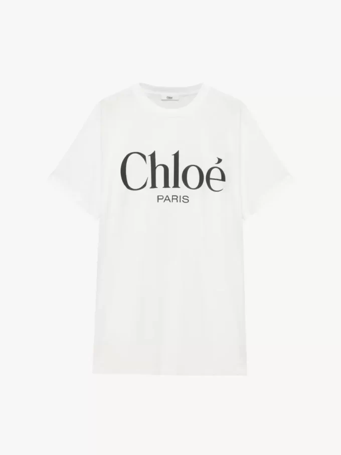 Oversized logo T-shirt in cotton jersey Oversized logo T-shirt in cotton jersey