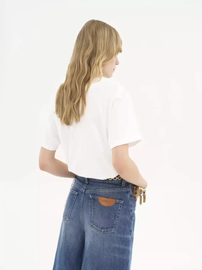 Oversized logo T-shirt in cotton jersey Oversized logo T-shirt in cotton jersey