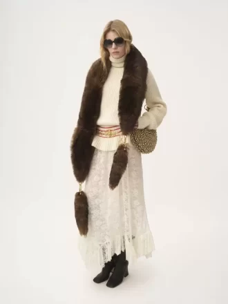 Oversized logo turtleneck sweater in a wool & mohair knit