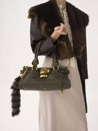 Paddington bag in grained leather