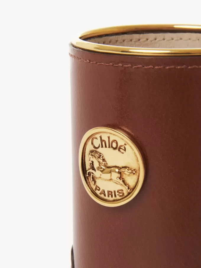 Perfume case in shiny leather Perfume case in shiny leather