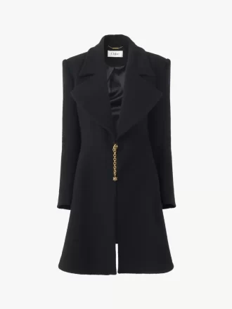 Riding coat in wool bouclette