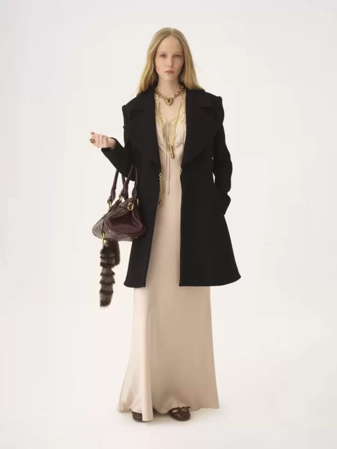 Riding coat in wool bouclette Riding coat in wool bouclette