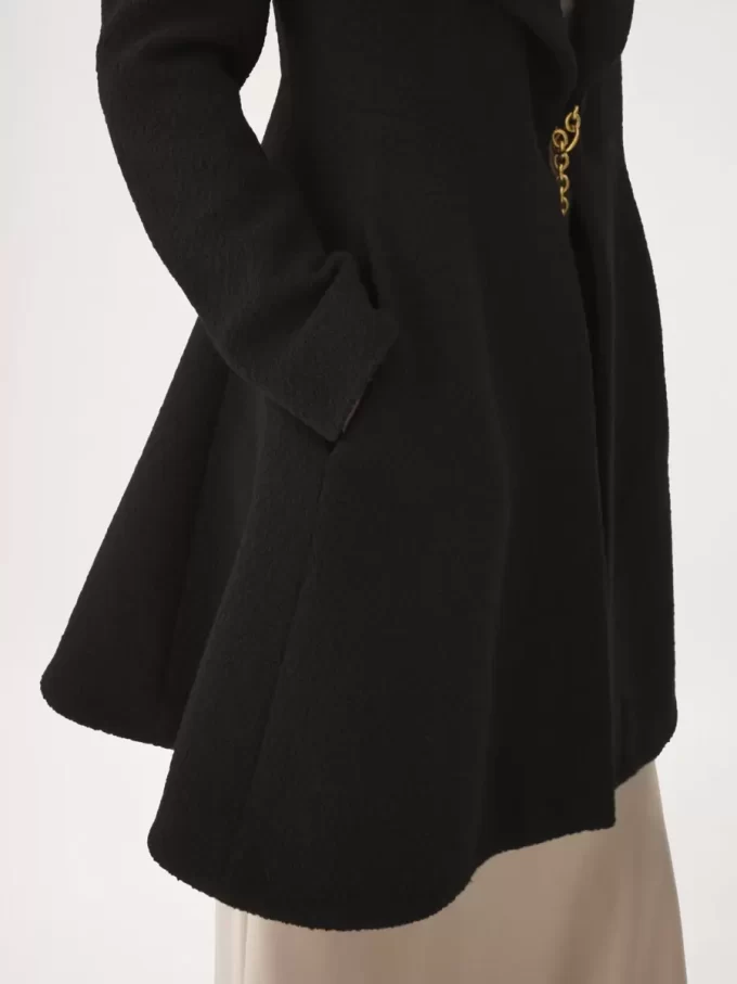 Riding coat in wool bouclette Riding coat in wool bouclette