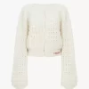 Round-neck cardigan in a wool & cashmere knit Round-neck cardigan in a wool & cashmere knit