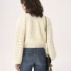 Round-neck cardigan in a wool & cashmere knit Round-neck cardigan in a wool & cashmere knit
